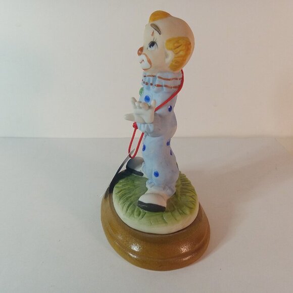 Vintage 80s ARNART  Standing Clown Figurine (missing balloons in hand) 5.5x 3 in - Picture 9 of 13